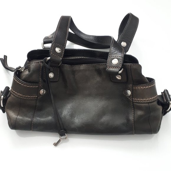Fossil Handbags - Fossil Genuine Leather Olive Green Bag